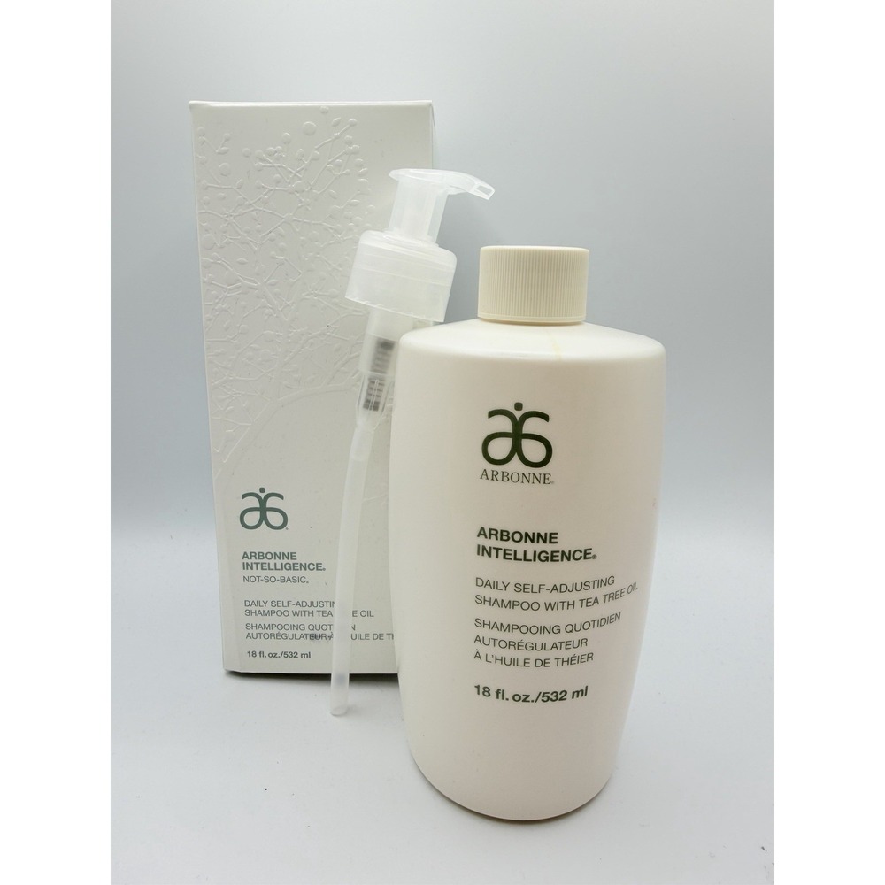 Sealed ARBONNE INTELLIGENCE Not So Basic SHAMPOO 18 Oz Tea Tree SELF ADJUSTING